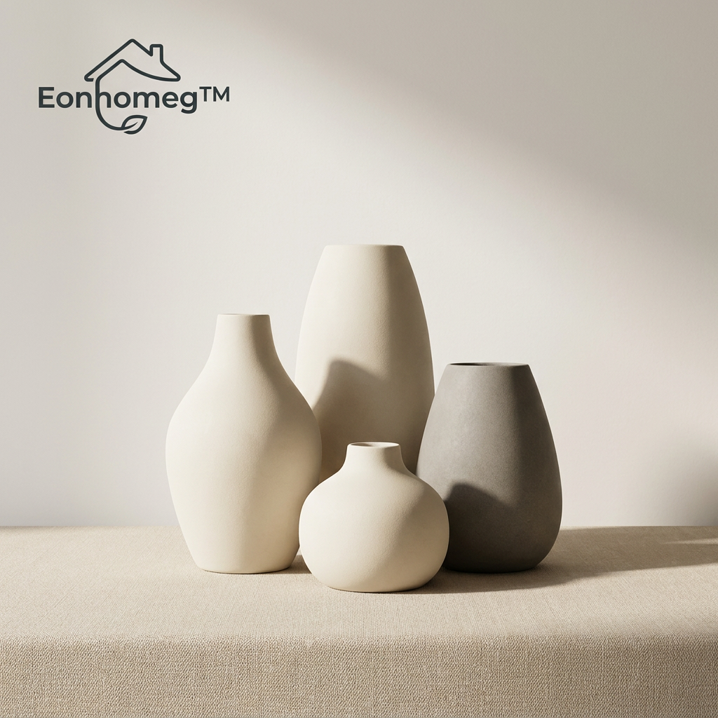 Eonhomeg™ Modern Organic Ceramic Vase Set